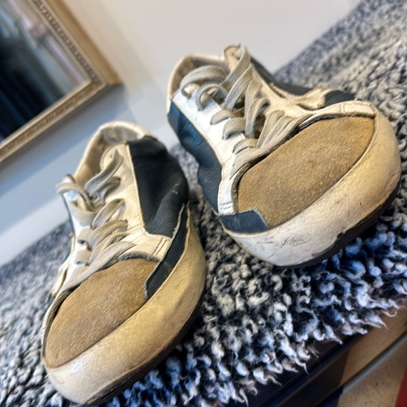 Golden Goose Superstar - leather - blue, tan & white design - have been re-soled - Picture 3 of 12